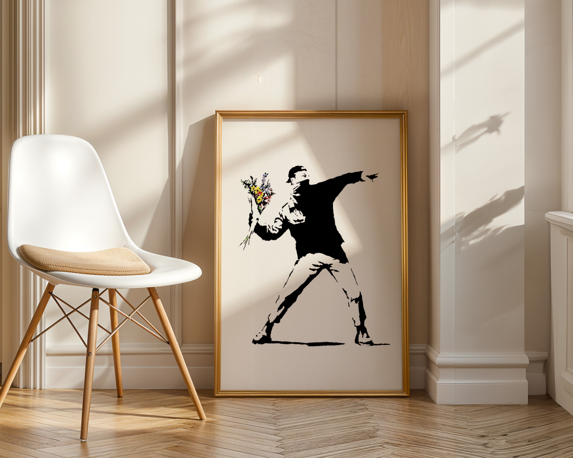 Banksy - Flower Thrower (også kjent som "Love is in the Air")