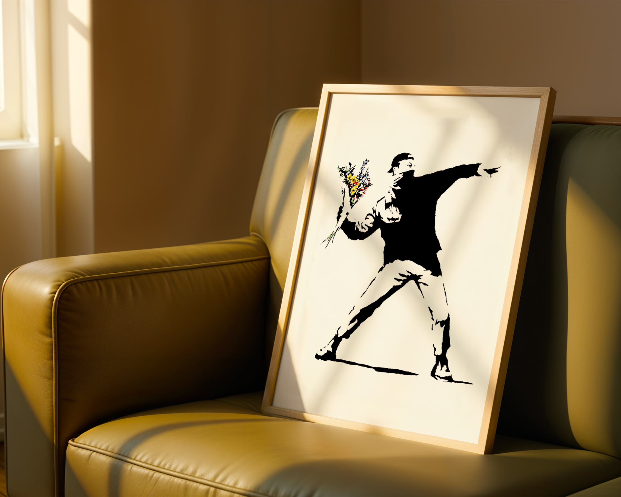 Banksy - Flower Thrower (også kjent som "Love is in the Air")