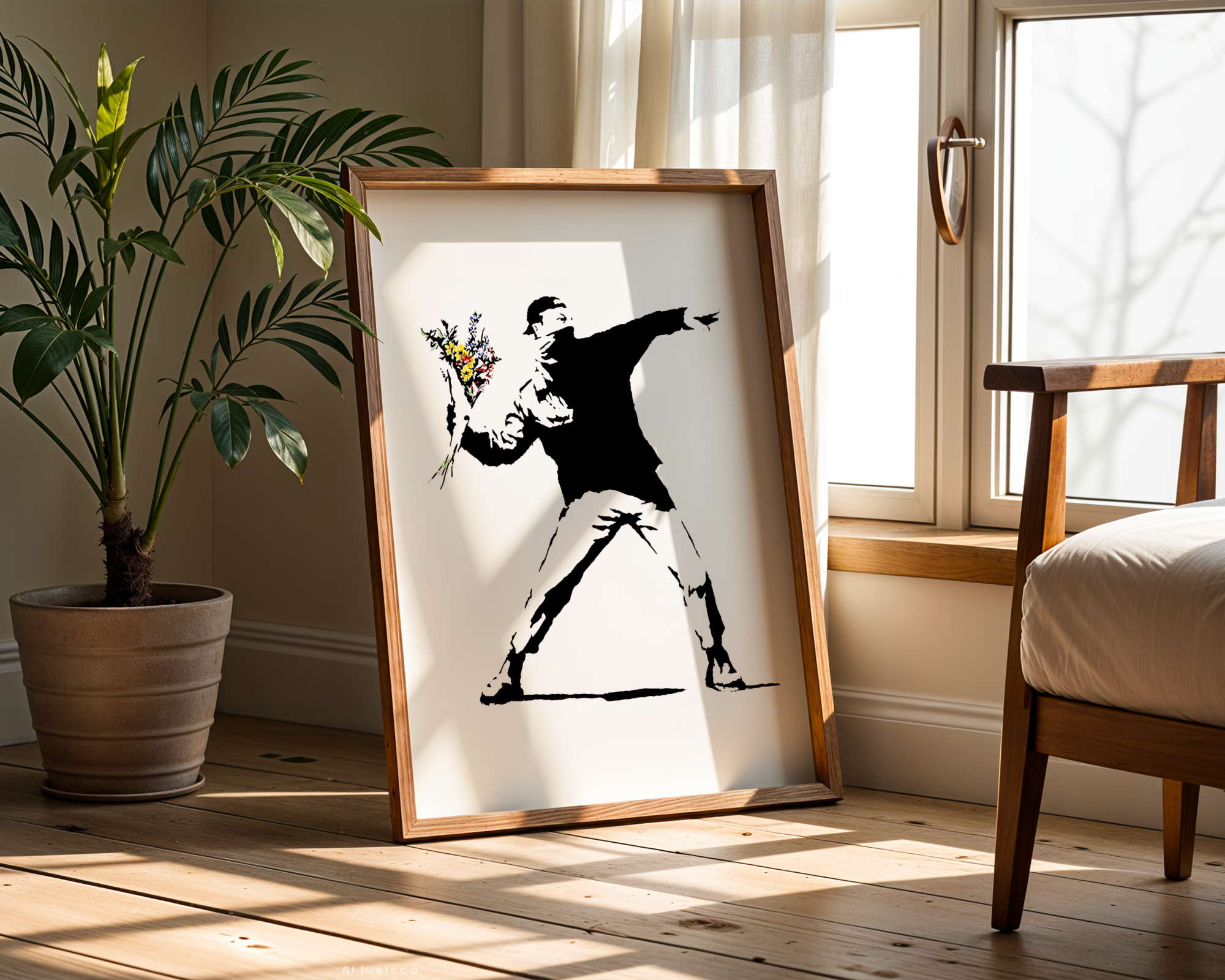 Banksy - Flower Thrower (også kjent som "Love is in the Air")