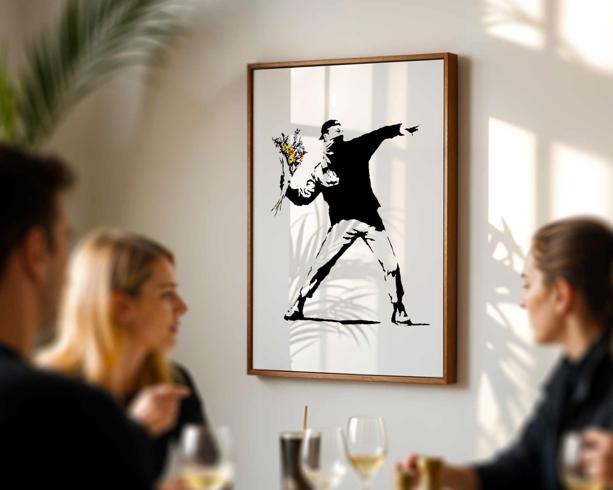 Banksy - Flower Thrower (også kjent som "Love is in the Air")