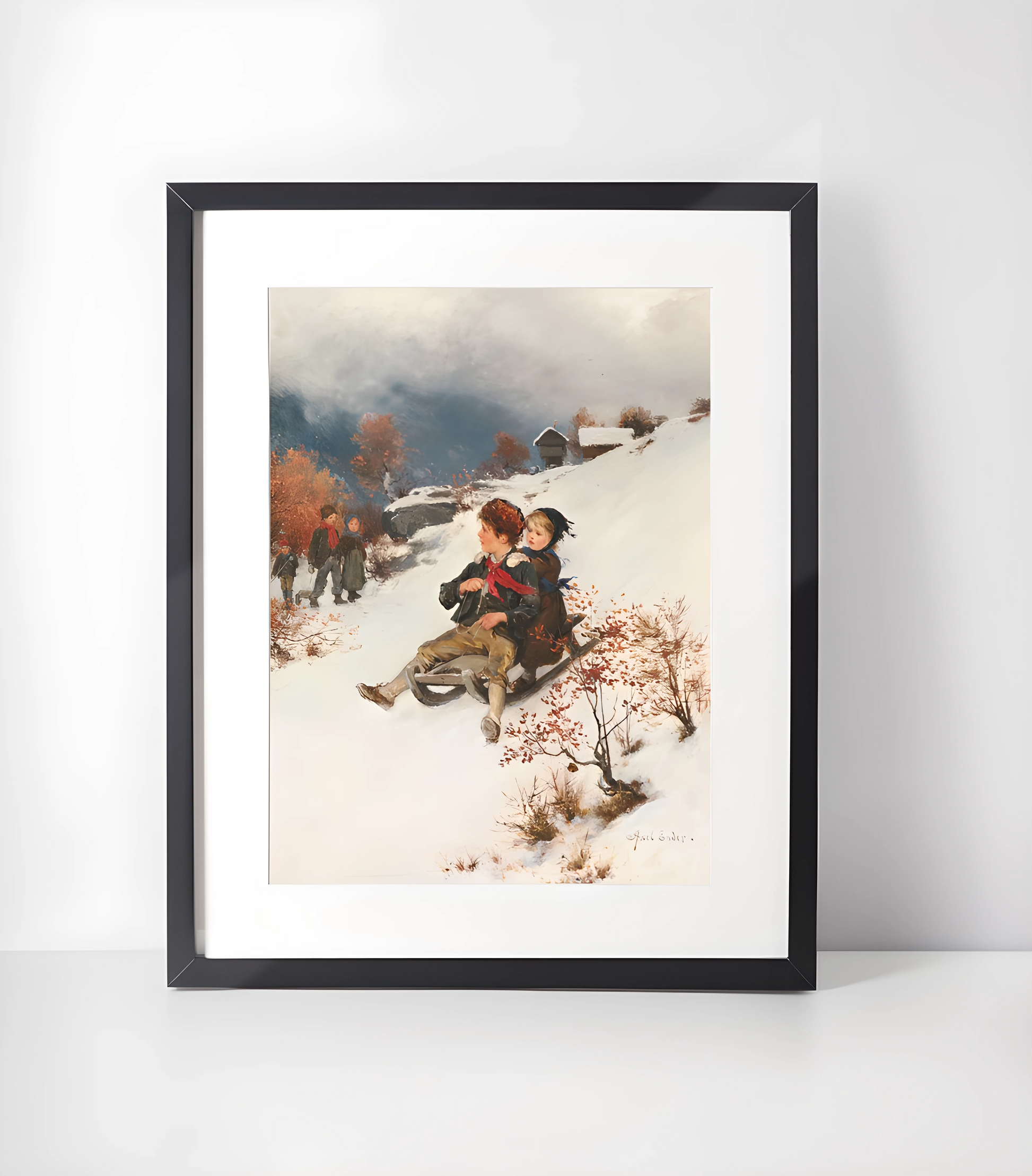 Axel Ender (1853-1920) Kunstsamling - Kunsttrykk A3+/A3 - Uten ramme