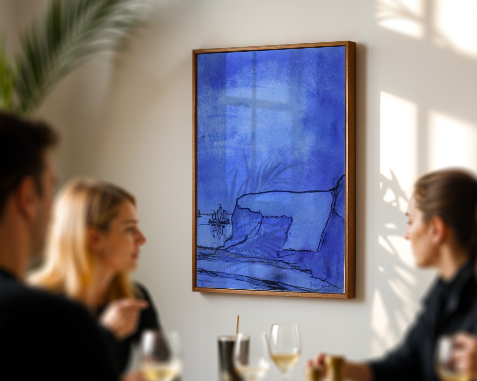 Emil Nolde - Blå kyst med klipper
