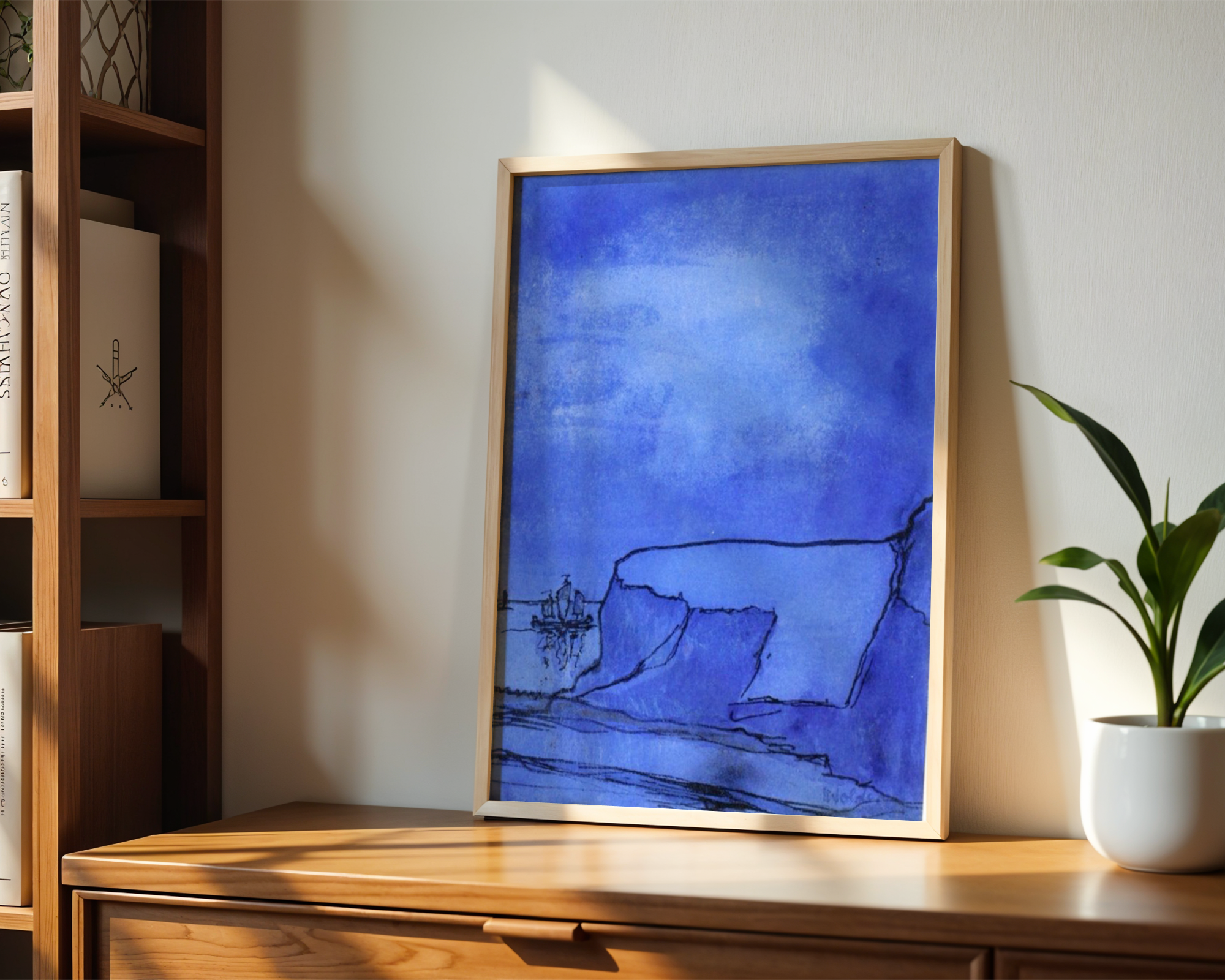 Emil Nolde - Blå kyst med klipper