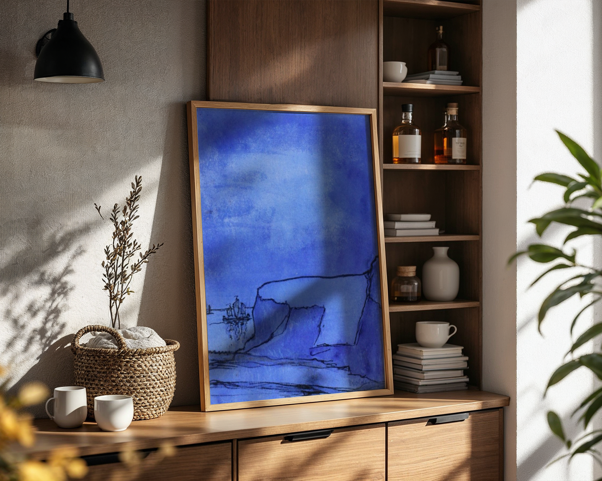 Emil Nolde - Blå kyst med klipper