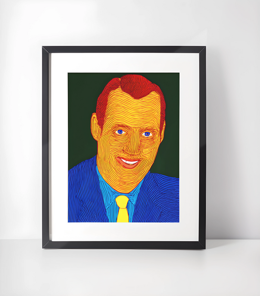 Kong Harald Young Kunstsamling - Kunsttrykk A3+/A3 - Uten ramme #1 Kong Harald young