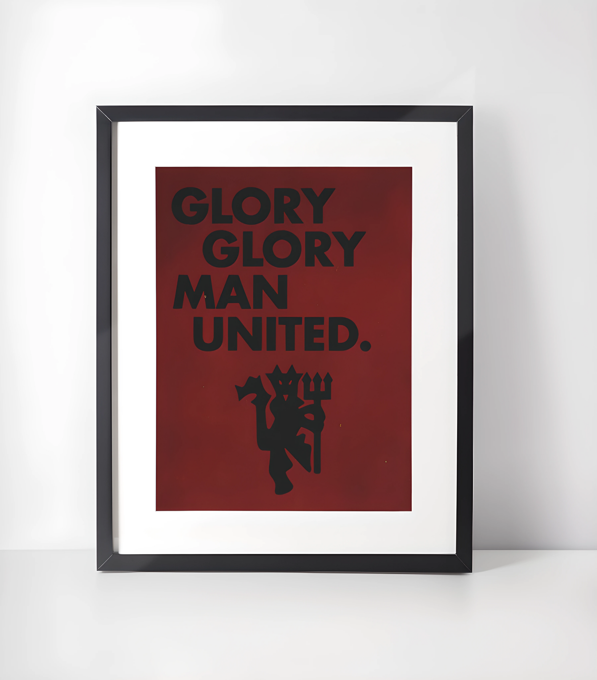 Manchester United Fotballkunst - Samling - Kunsttrykk A3+/A3 - Uten ramme #14 Glory Glory