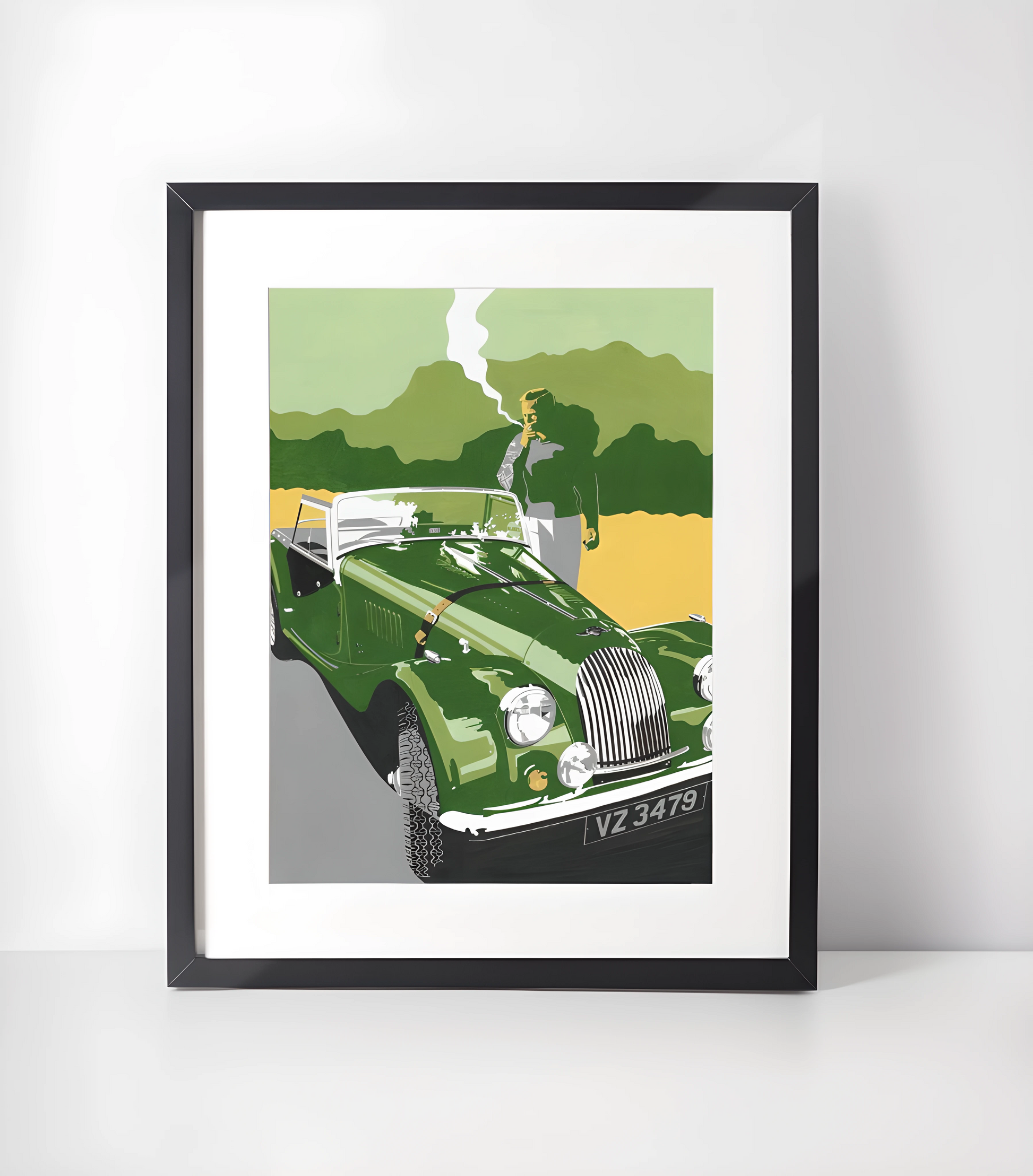 Vintage Kjøretøy Kunstsamling - Kunsttrykk A3+/A3 - Uten ramme
