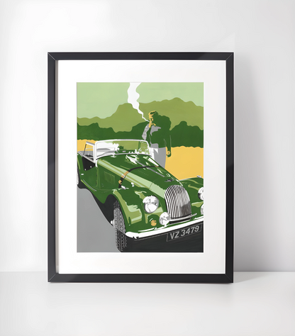 Vintage Kjøretøy Kunstsamling - Kunsttrykk A3+/A3 - Uten ramme