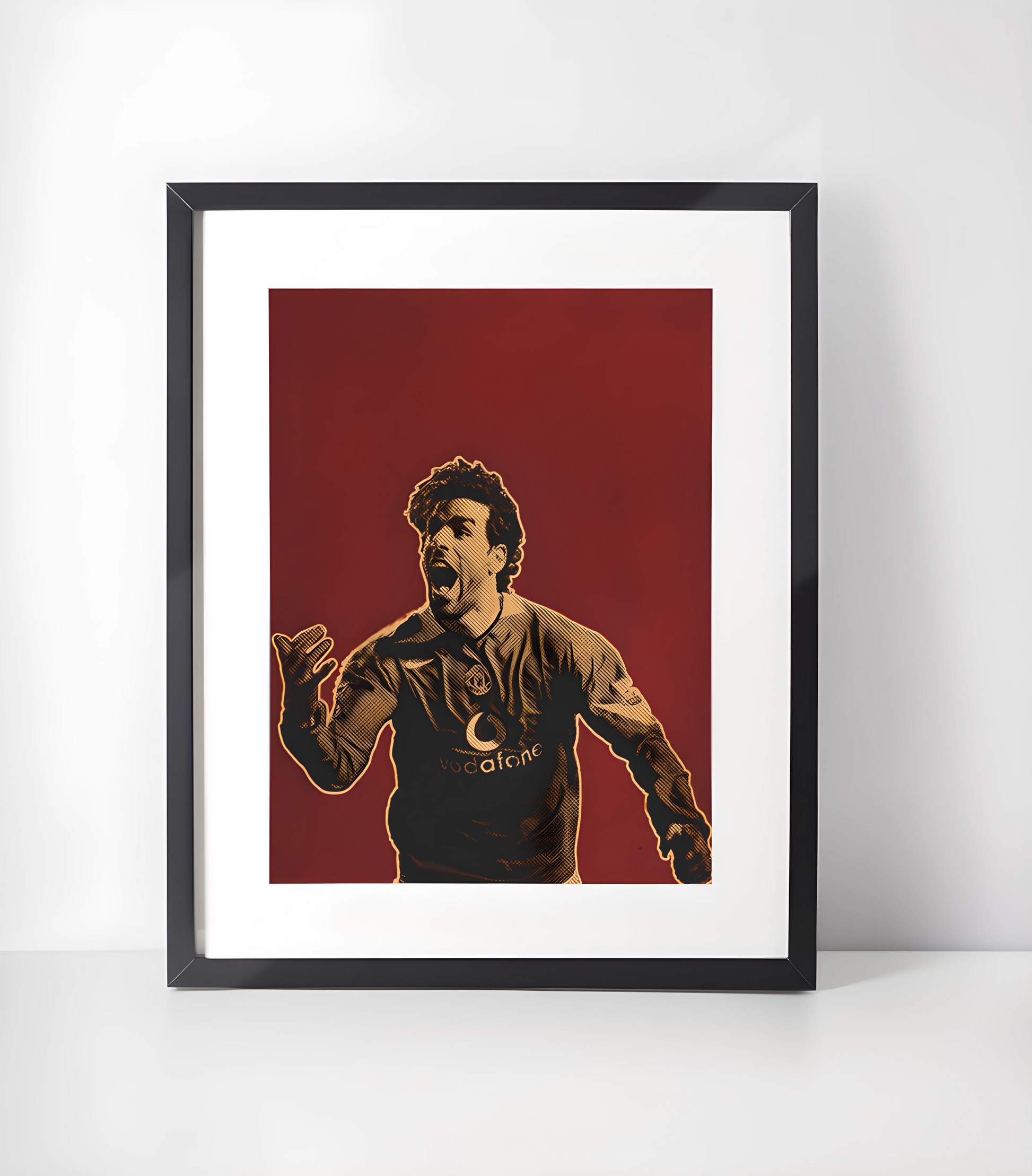 Manchester United Fotballkunst - Samling - Kunsttrykk A3+/A3 - Uten ramme #5 Ruud Van Nistelrooy