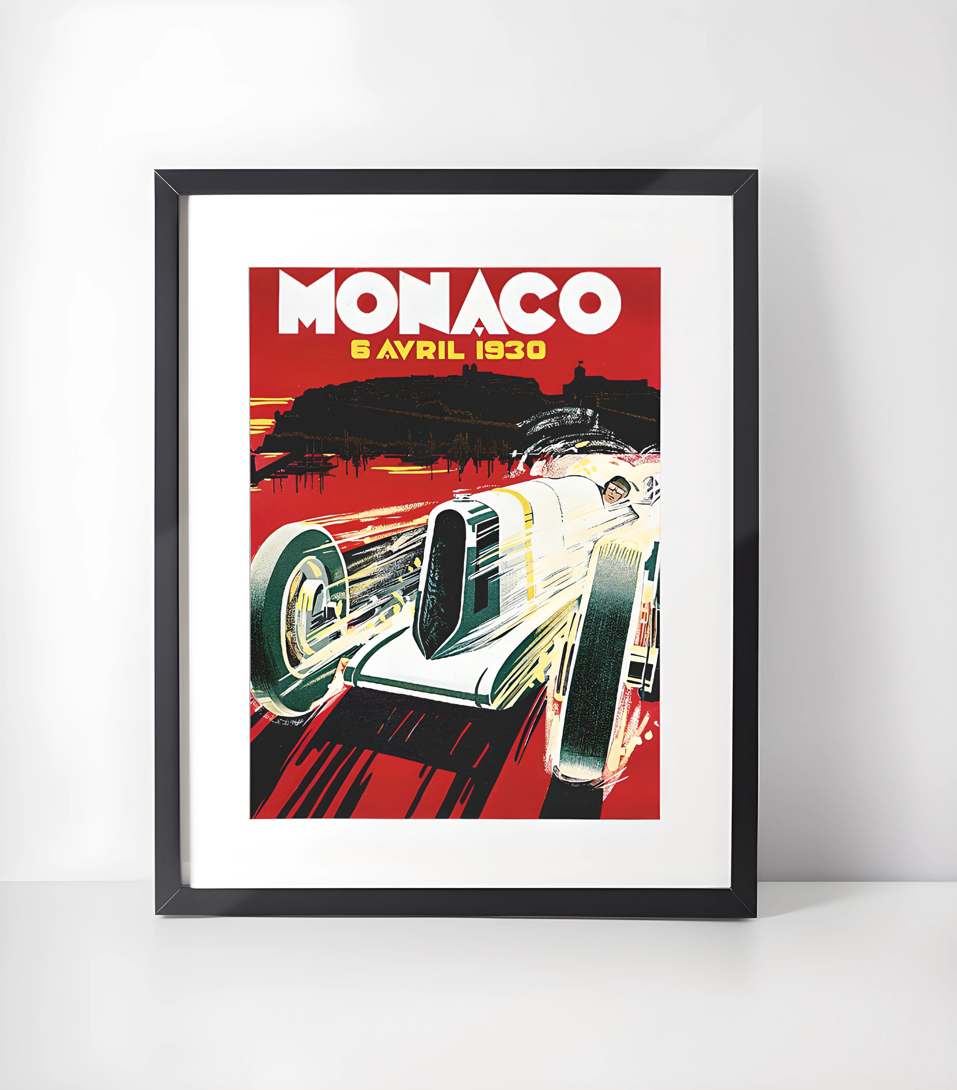 Monaco Grand Prix Kunstsamling - Kunsttrykk A3+/A3 - Uten ramme