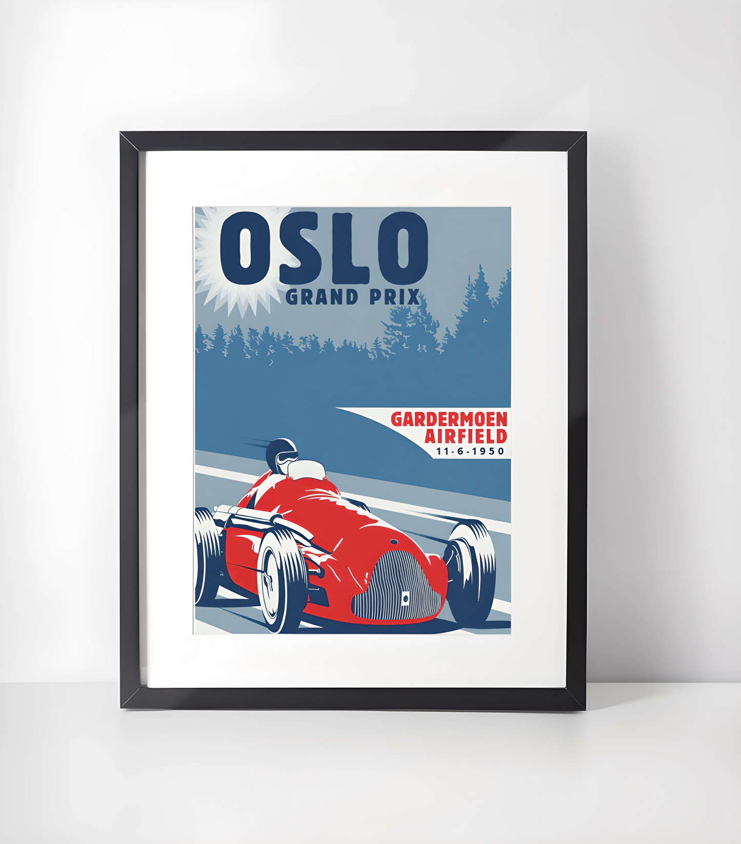 Vintage Kjøretøy Kunstsamling - Kunsttrykk A3+/A3 - Uten ramme