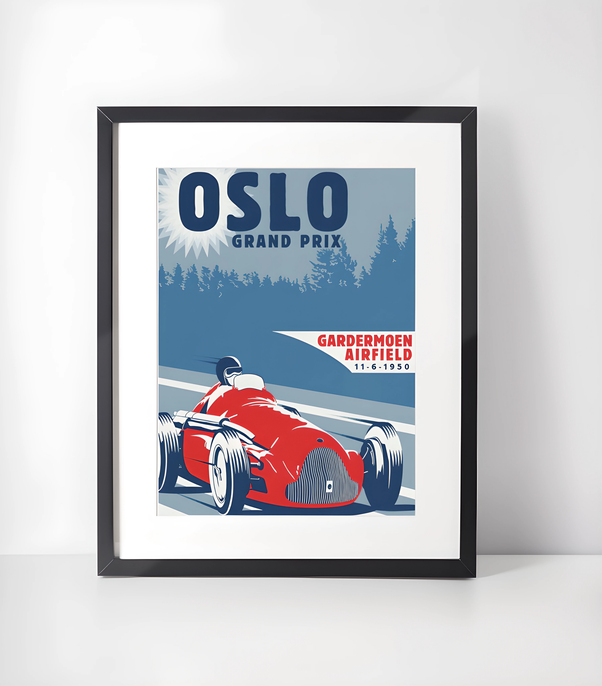 Vintage Kjøretøy Kunstsamling - Kunsttrykk A3+/A3 - Uten ramme