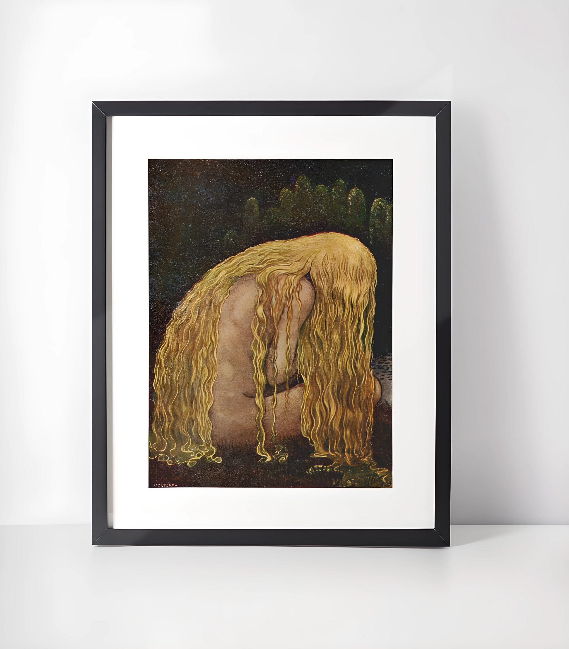 John Bauer (1882–1918) Kunstsamling - Kunsttrykk A3+/A3 - Uten ramme #7 Hair - John Bauer