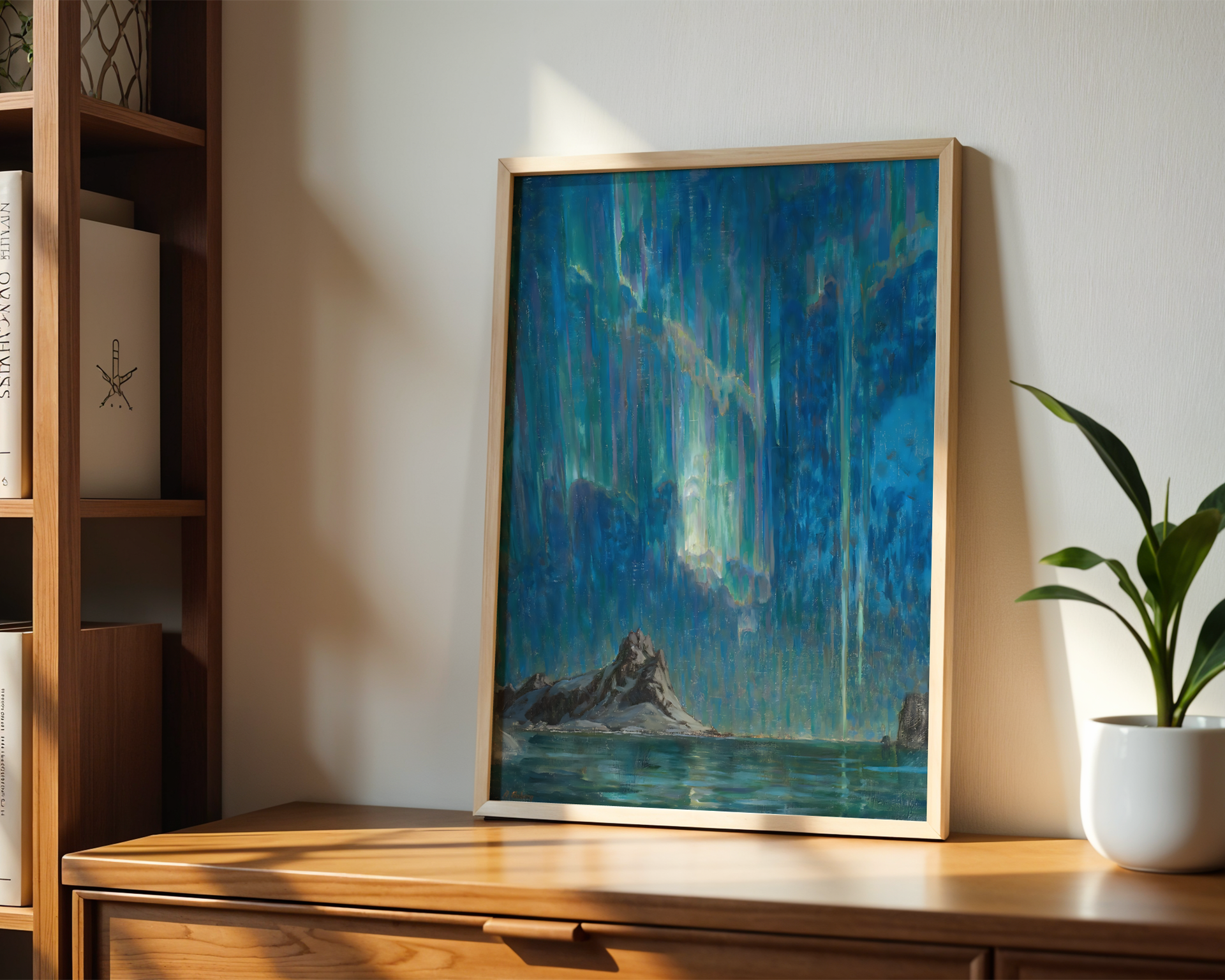 Anna Boberg - Northern Lights. Study from North Norway (1901)