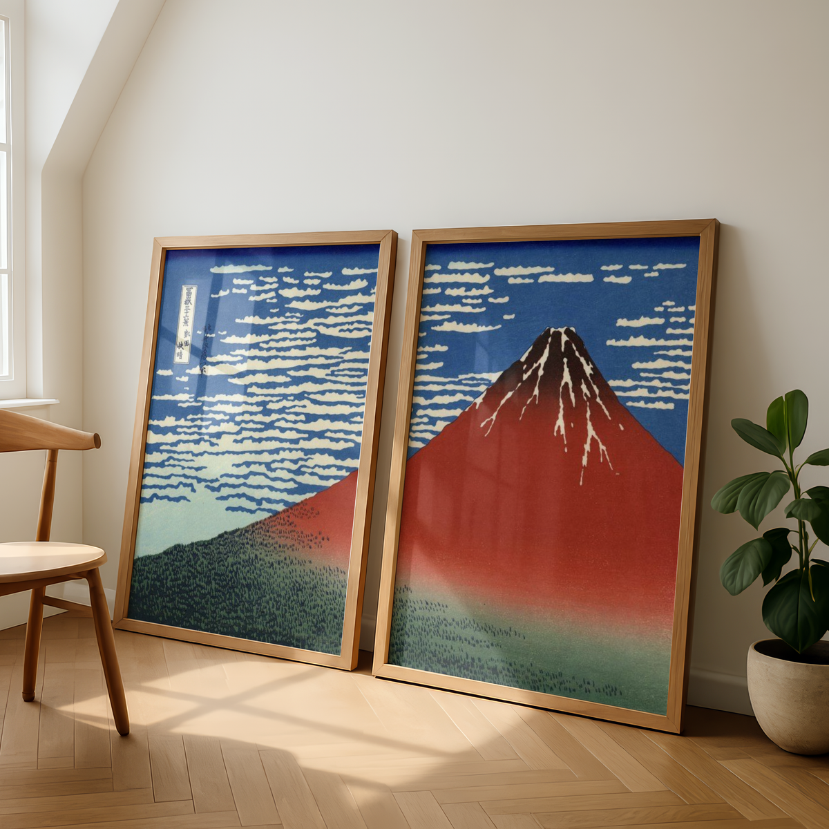 Hokusai Red Fuji Set