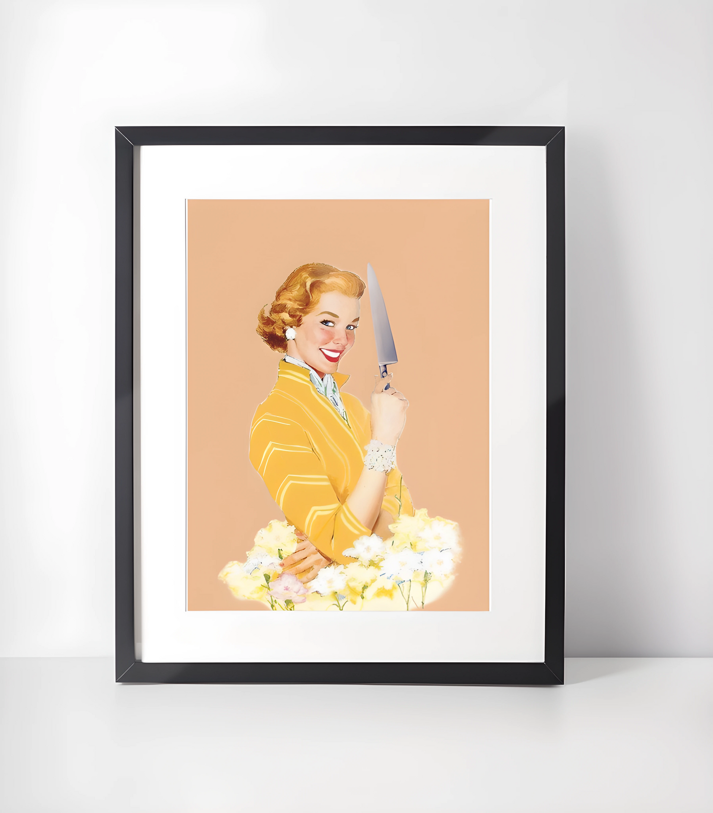 Retro 1950-tallet Humor Kunstsamling - Kunsttrykk A3+/A3 - Uten ramme #9 Helt Stabil