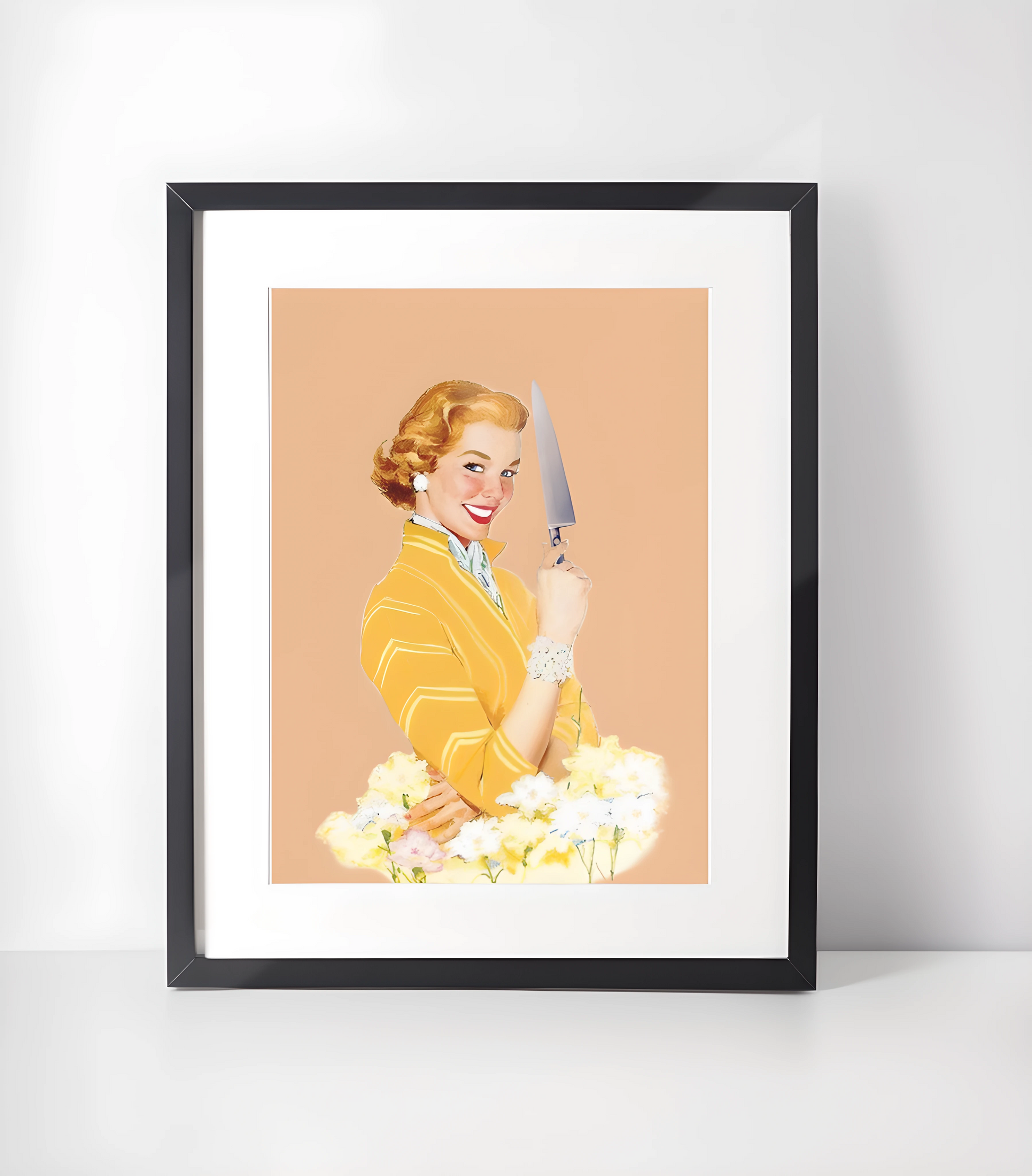 Retro 1950-tallet Humor Kunstsamling - Kunsttrykk A3+/A3 - Uten ramme #9 Helt Stabil
