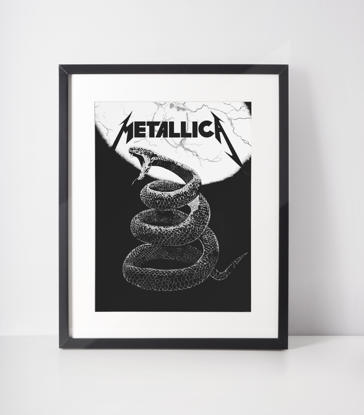 Metallica Illustrasjoner Kunstsamling - Kunsttrykk A3+/A3 - Uten ramme #3 Metallica - Snake