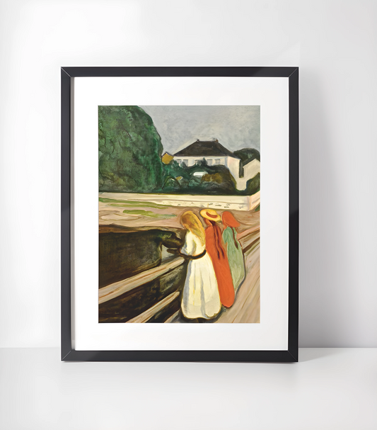 Edvard Munch Samling - Kunsttrykk A3+/A3 - Uten ramme #2 Pikene ved Broen