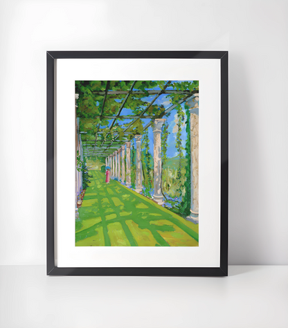 Winston Churchill 3 for 1 Kunstsamling - Kunsttrykk A3+/A3 - Uten ramme #1 The Terrace at Trent Park 1935