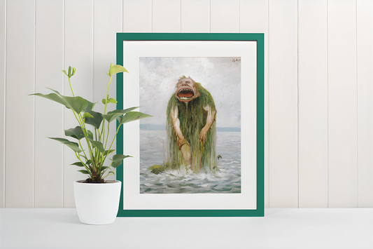 Populær blanding A4 & A5 Kunsttrykk (uten ramme) #4 Sjøtrollet - Theodor Kittelsen