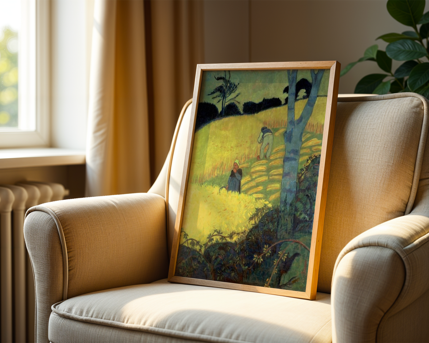 Paul Sérusier - Harvest Scene (1890)