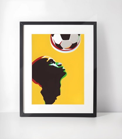 Fotball VM-Plakater Kunstsamling - Kunsttrykk A3+/A3 - Uten ramme