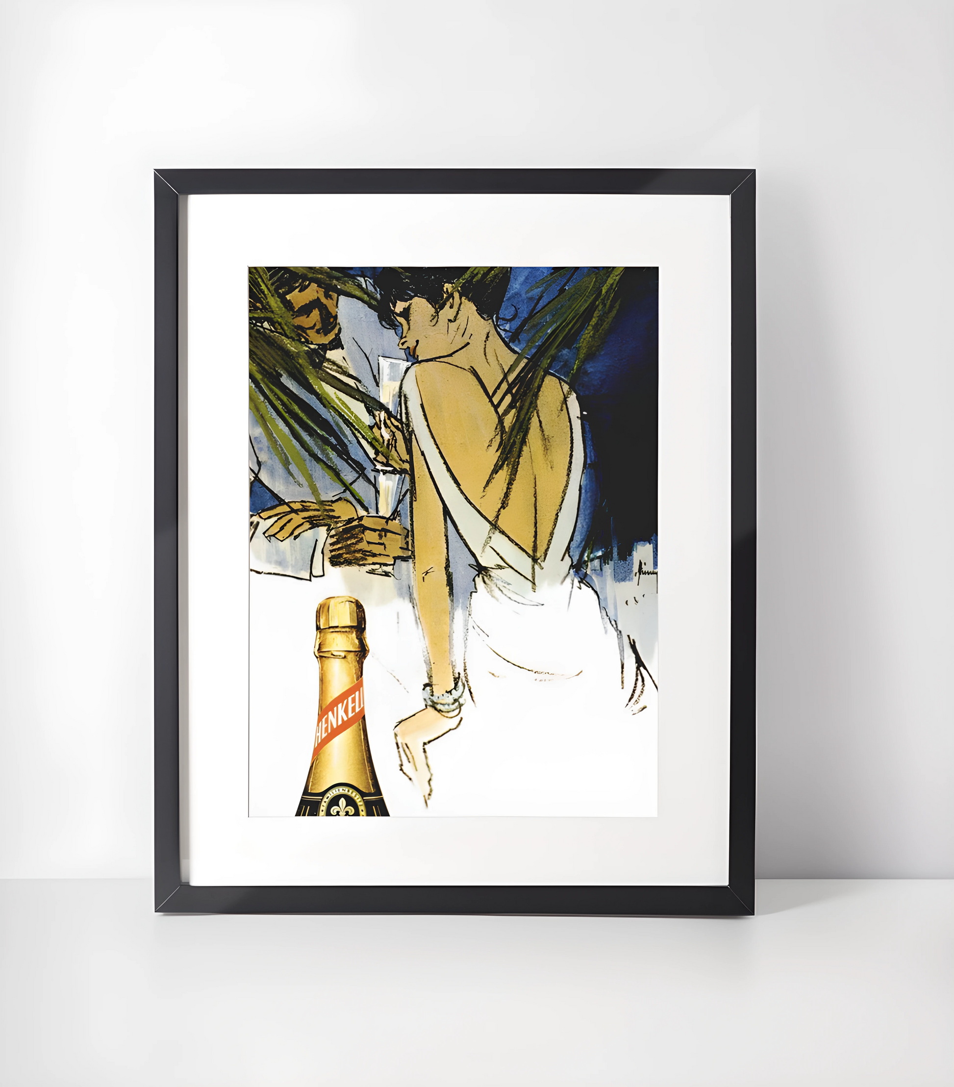 Champagne Kunstsamling - Kunsttrykk A3+/A3 - Uten ramme