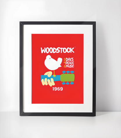 Woodstock Festival Kunstsamling - Kunsttrykk A3+/A3 - Uten ramme
