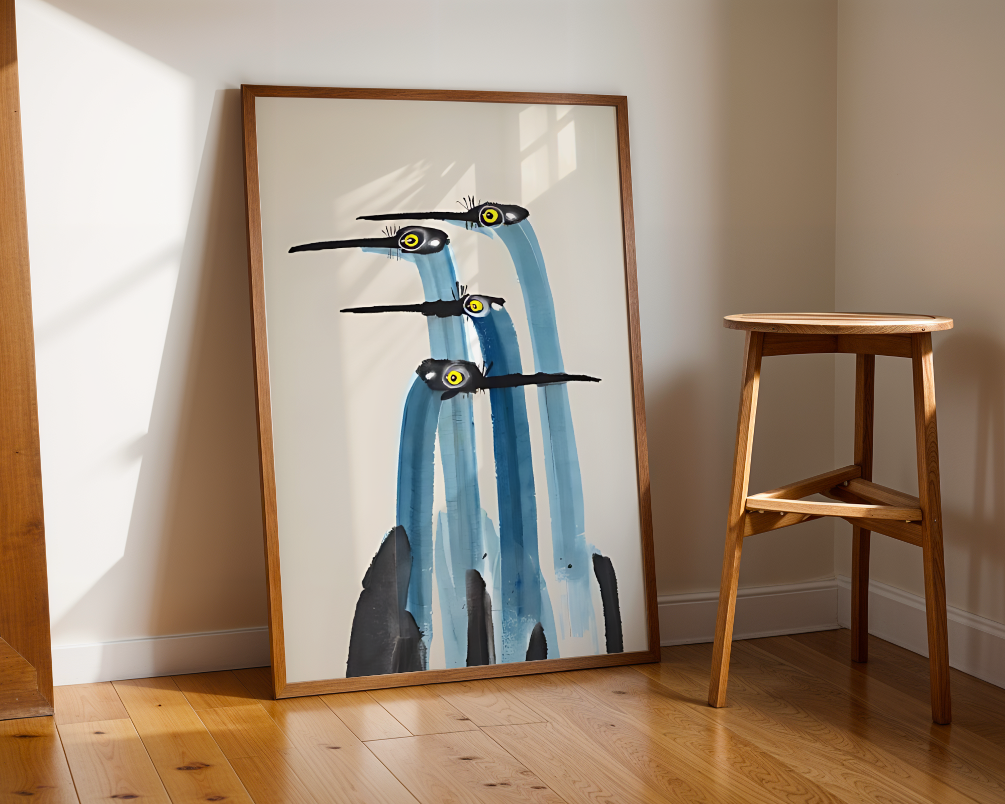 Blue Japanese Crane