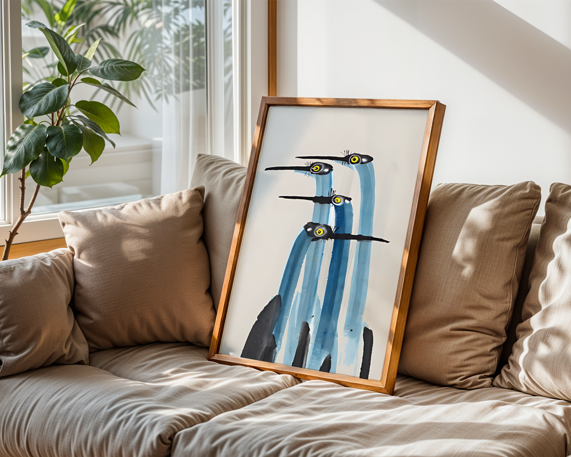 Blue Japanese Crane