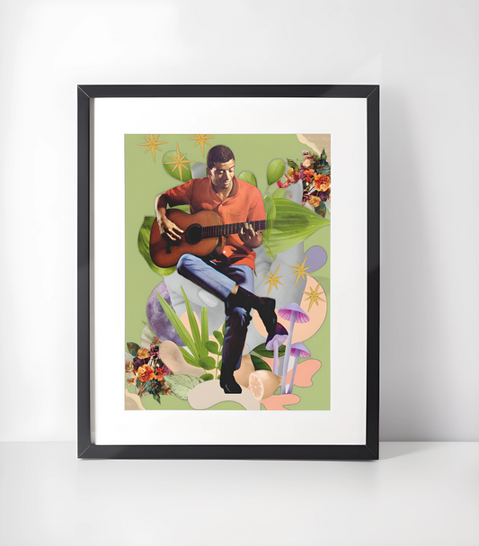 Limited Edition Kunst- Blanding Musikk - Kunsttrykk A3+/A3 - Uten ramme #6 Jorge Ben Jor