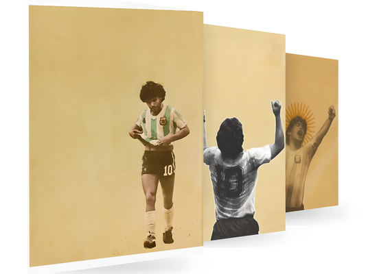 Maradona Vintage 3 for 1 Kunstsamling - Kunsttrykk A3+/A3 - Uten ramme Hele Samlingen (3 For 1)