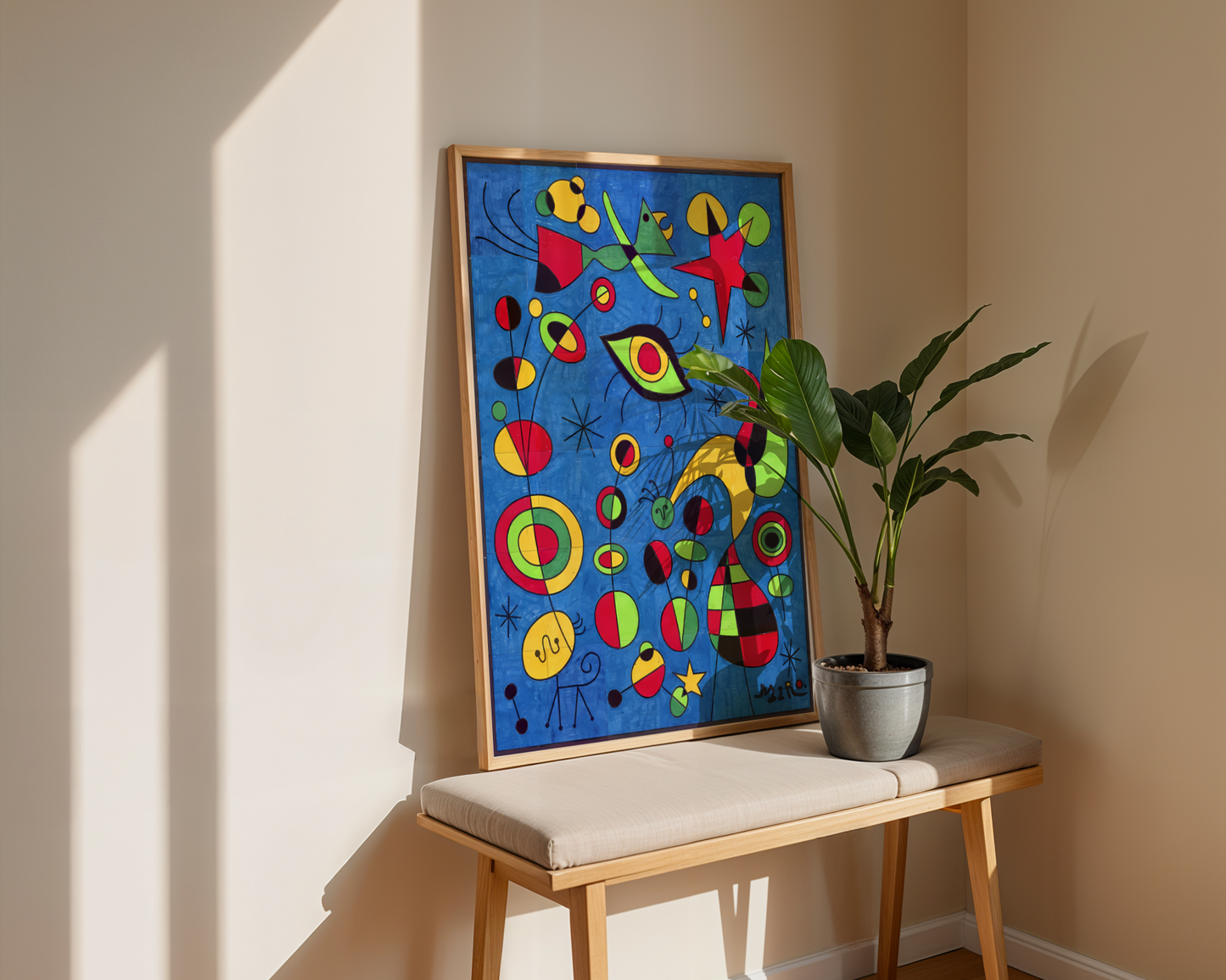 Joan Miró - Fargerike fisker