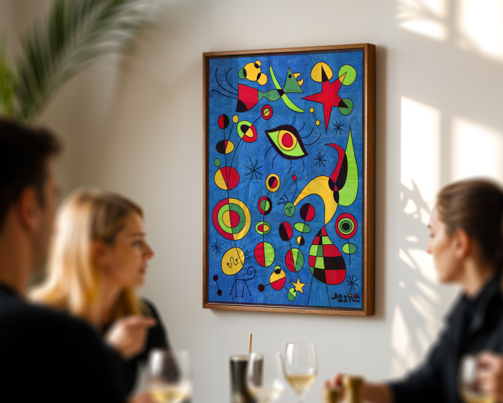 Joan Miró - Fargerike fisker