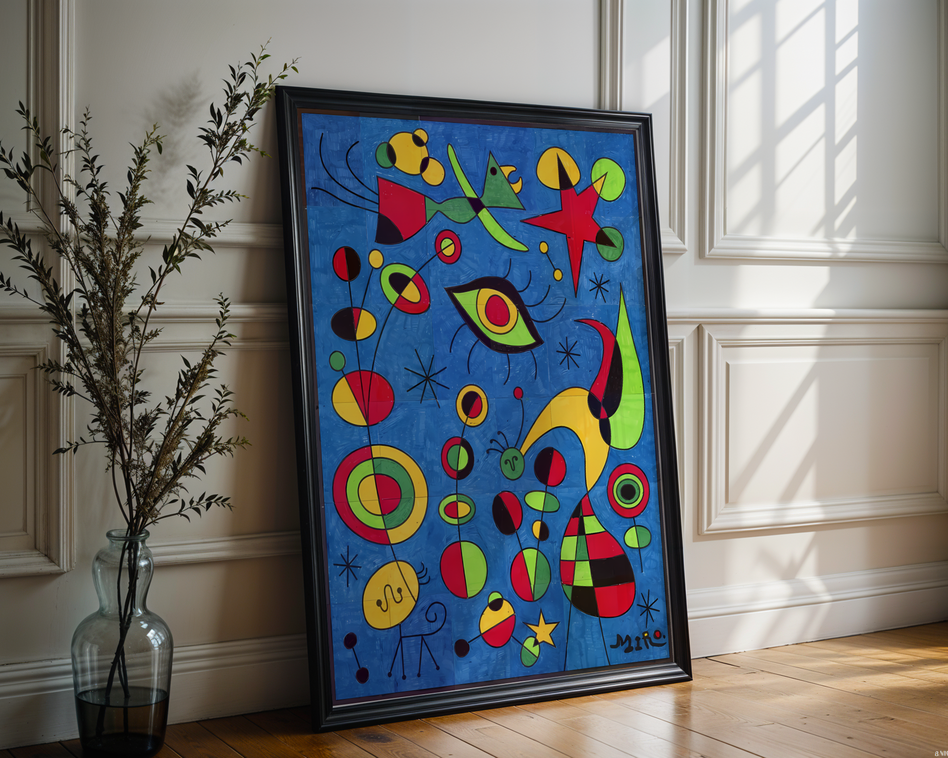 Joan Miró - Fargerike fisker