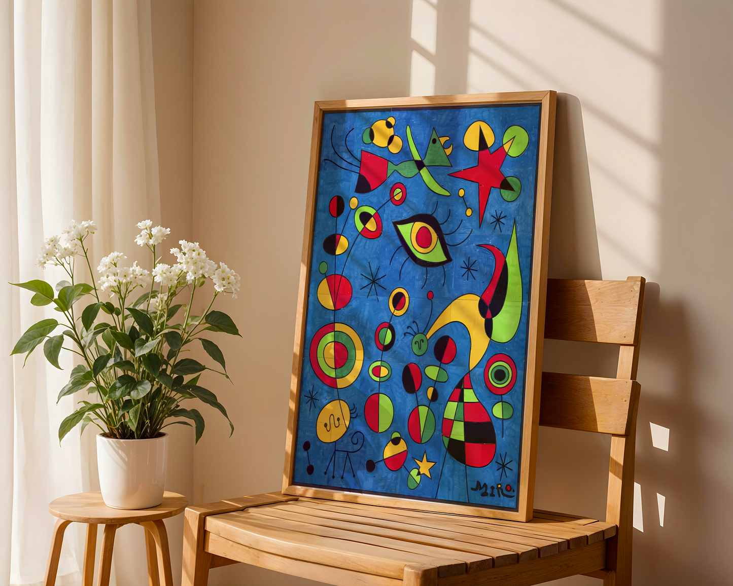 Joan Miró - Fargerike fisker