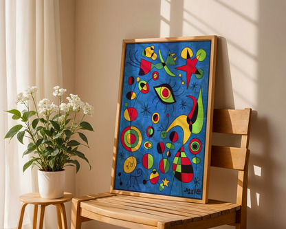 Joan Miró - Fargerike fisker