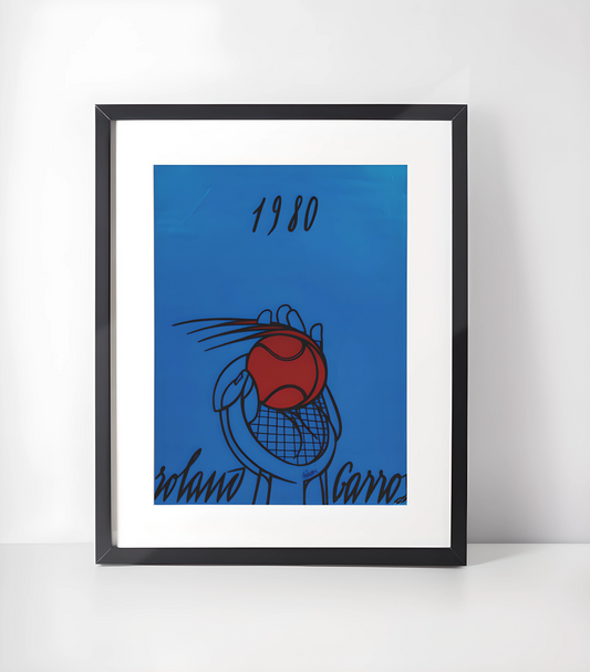 Tennis Kunstsamling - Kunsttrykk A3+/A3 - Uten ramme #6 Roland Garros 1980