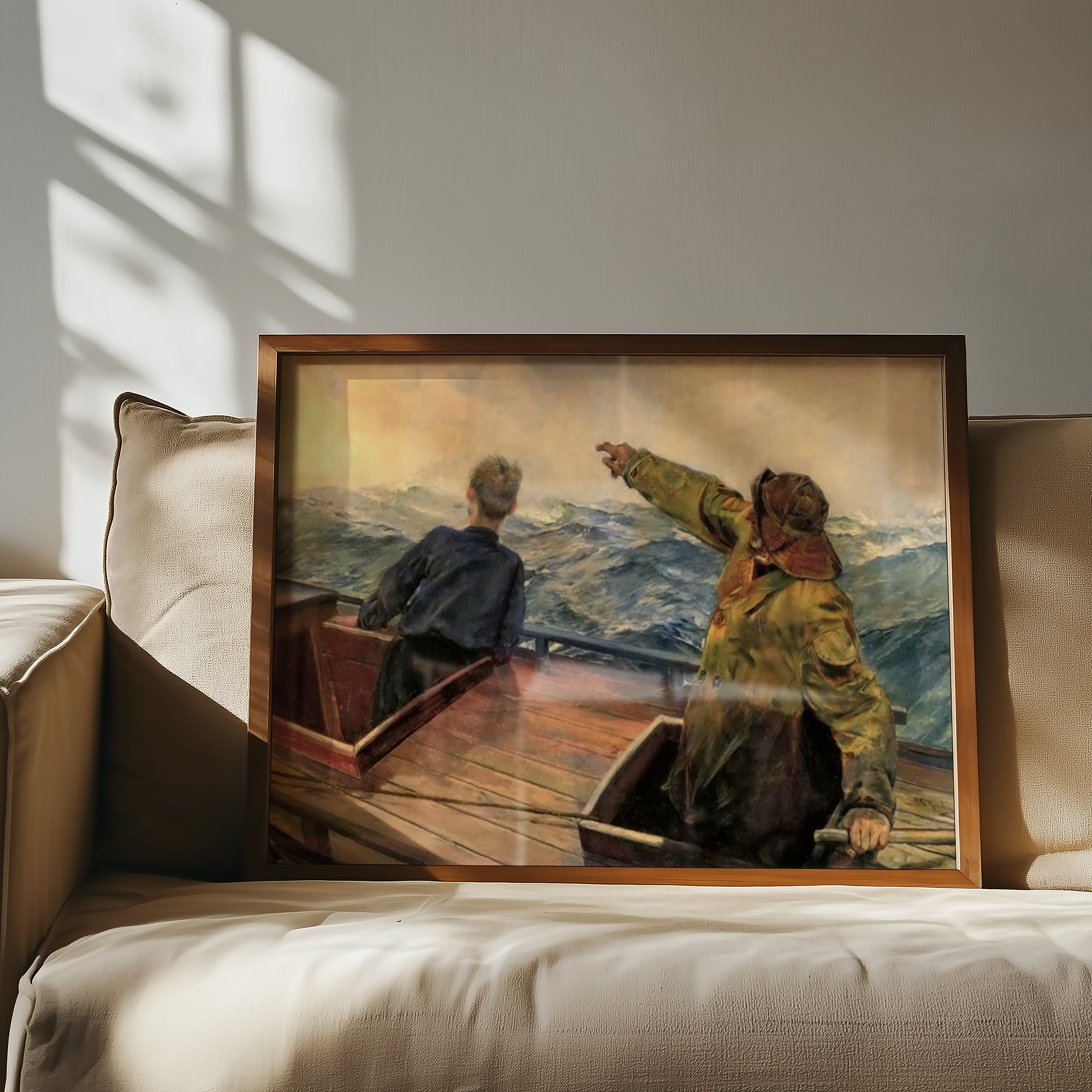 Christian Krohg - Norsk losbåt (1840)