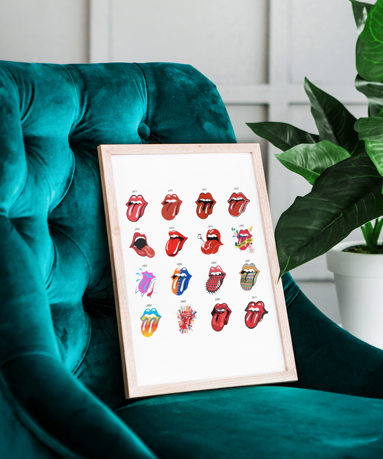 The Rolling Stones Kunstsamling - Kunsttrykk A3+/A3 - Uten ramme