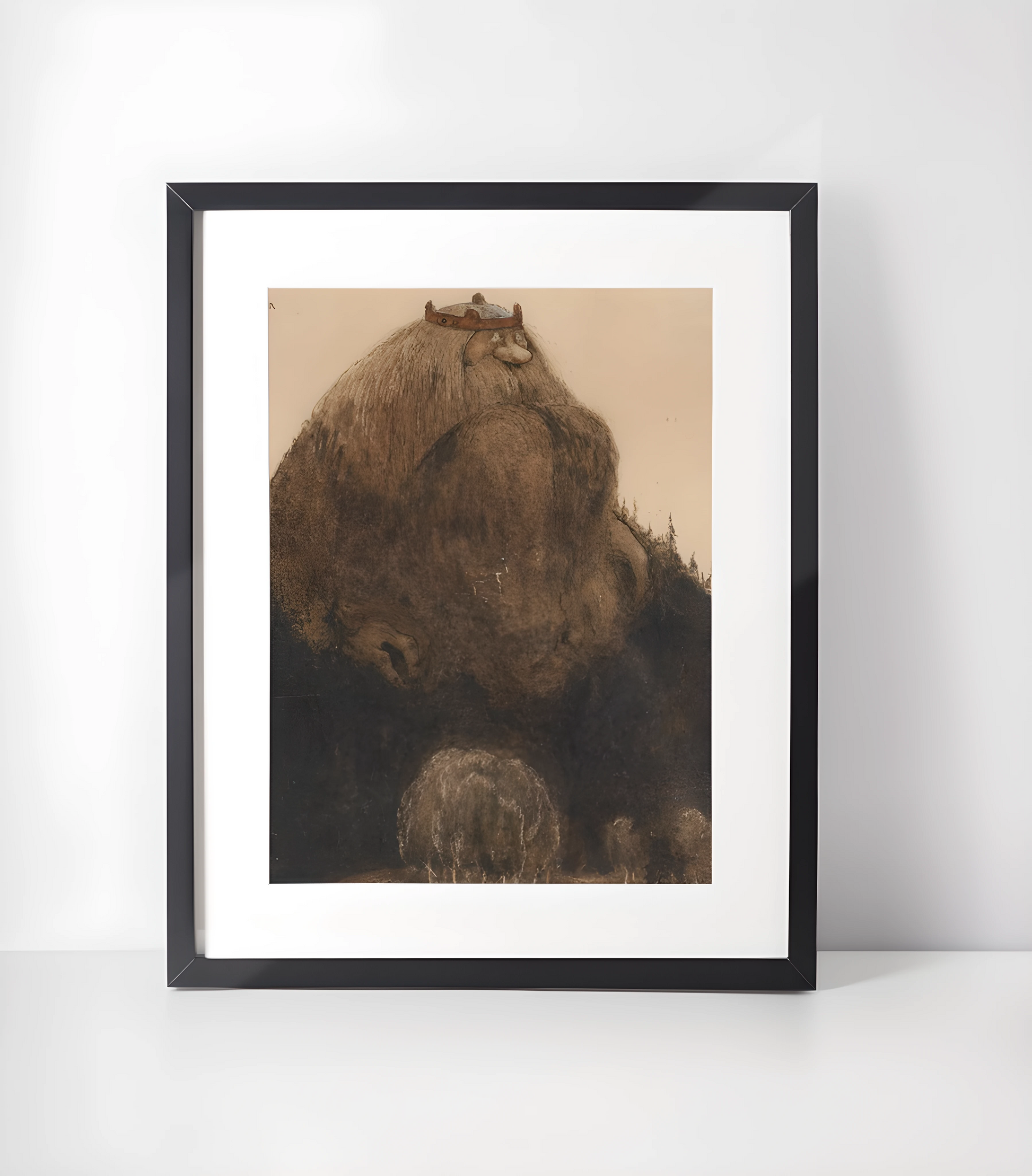 John Bauer (1882–1918) Kunstsamling - Kunsttrykk A3+/A3 - Uten ramme #4 Skogstroll - John Bauer