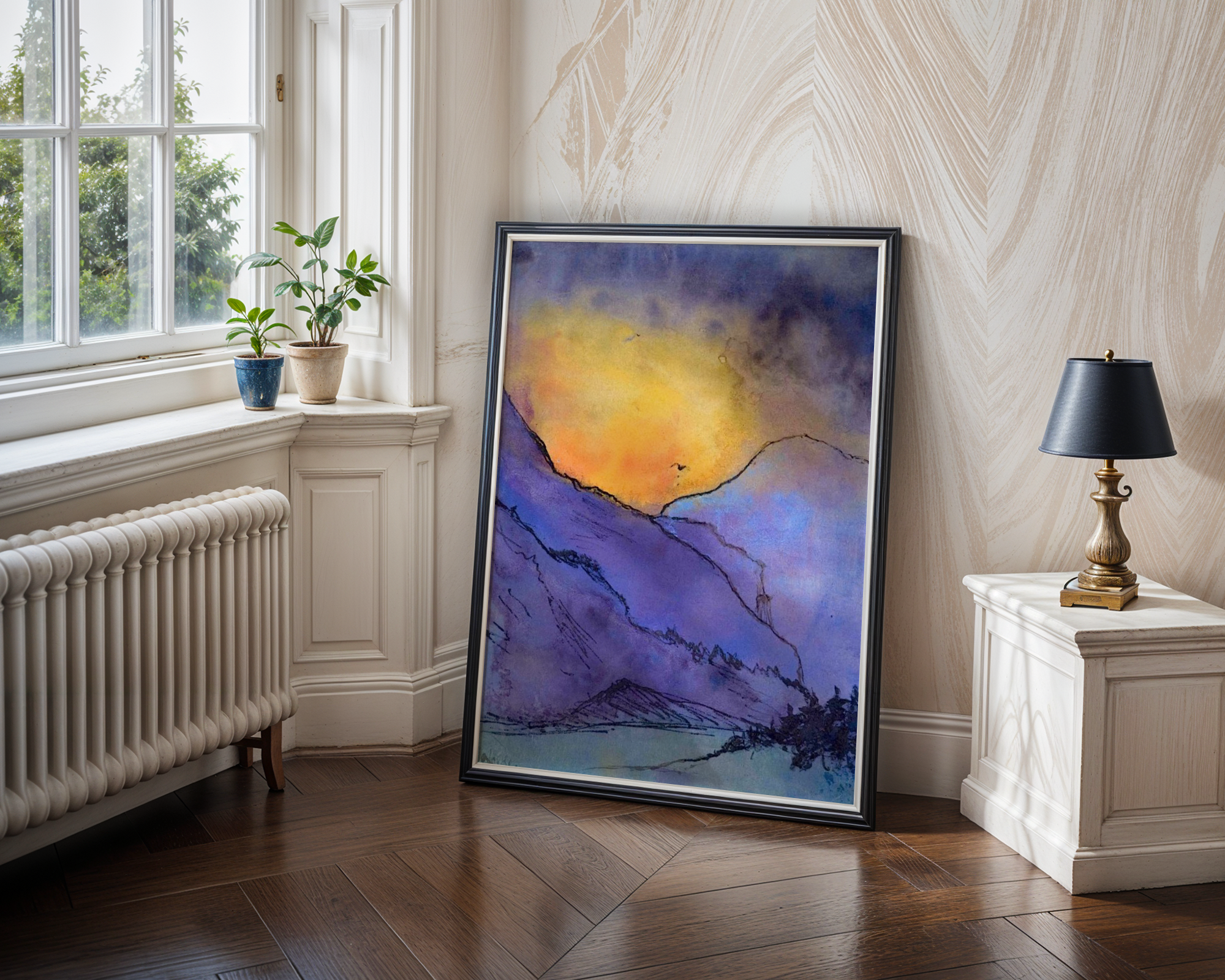 Emil Nolde - Violett fjellandskap