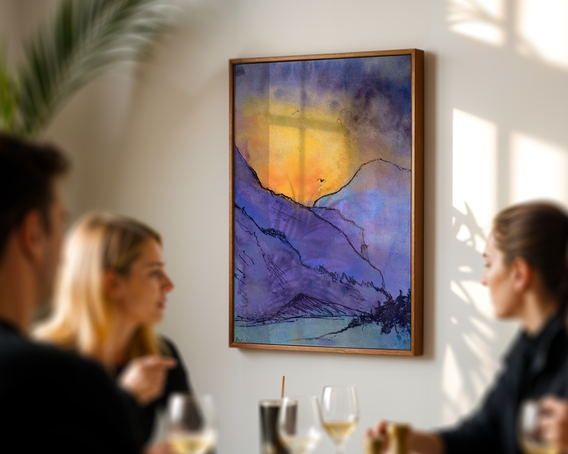 Emil Nolde - Violett fjellandskap