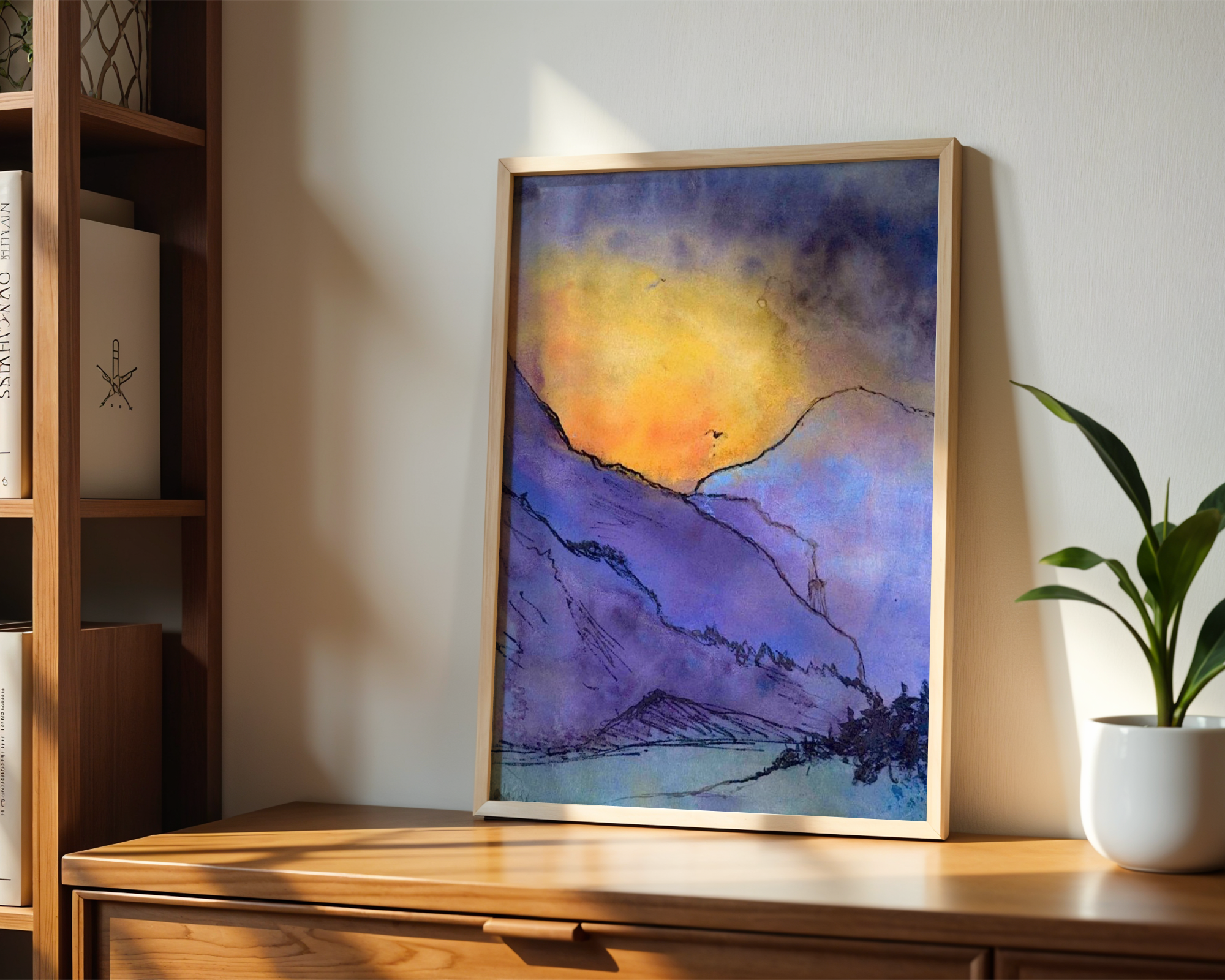 Emil Nolde - Violett fjellandskap