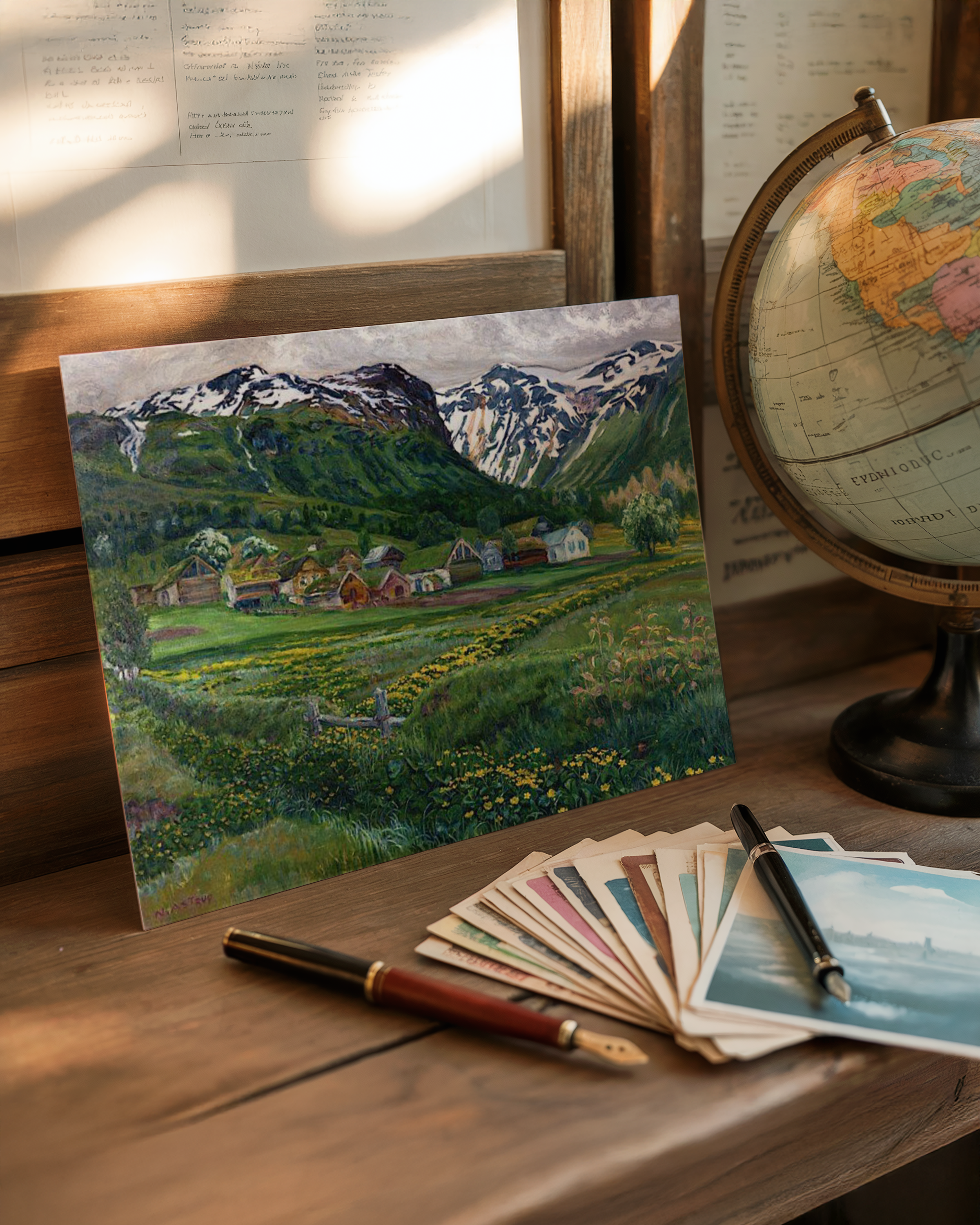 Nikolai Astrup - Juninatt og gammelt Jølster-tun