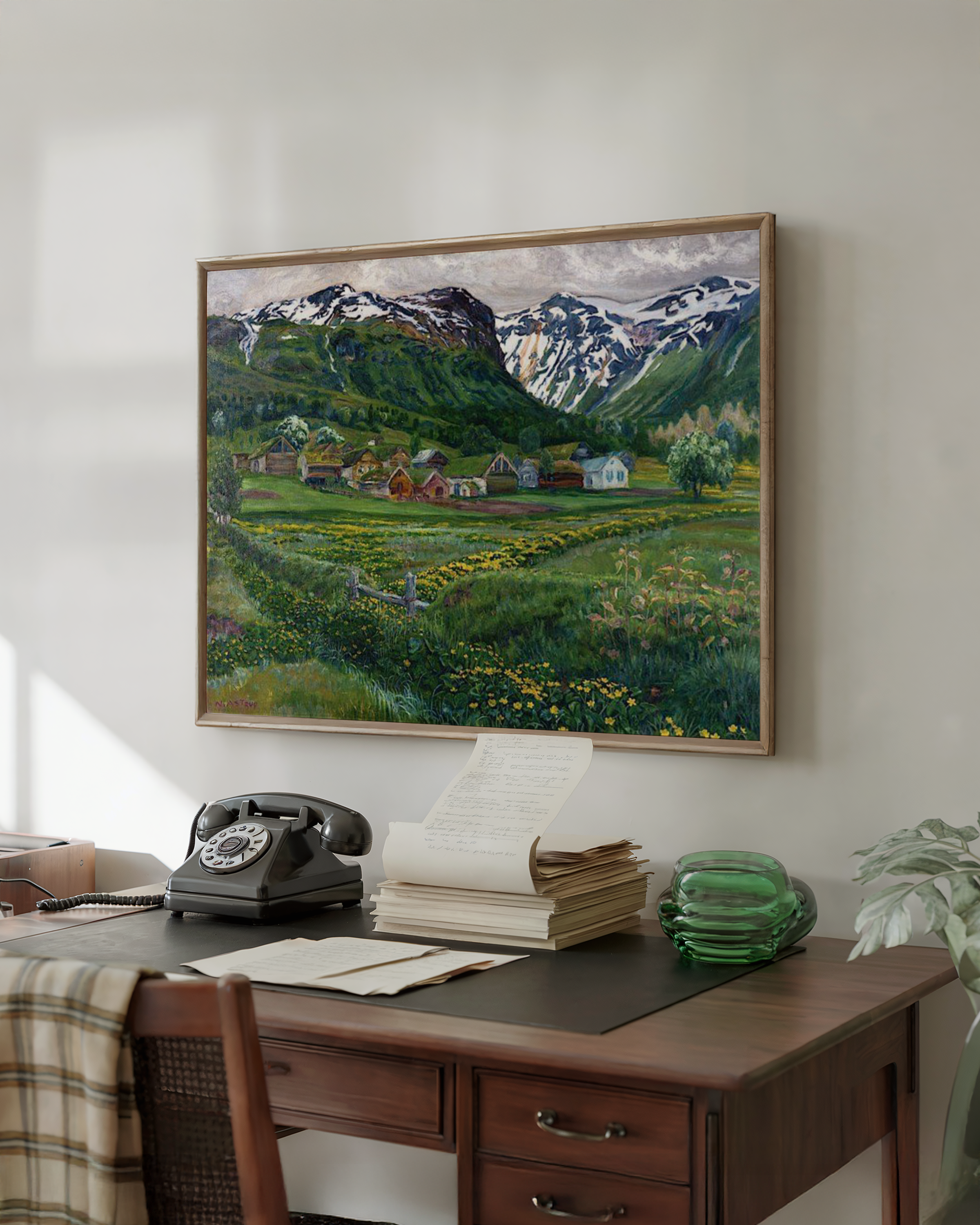 Nikolai Astrup - Juninatt og gammelt Jølster-tun