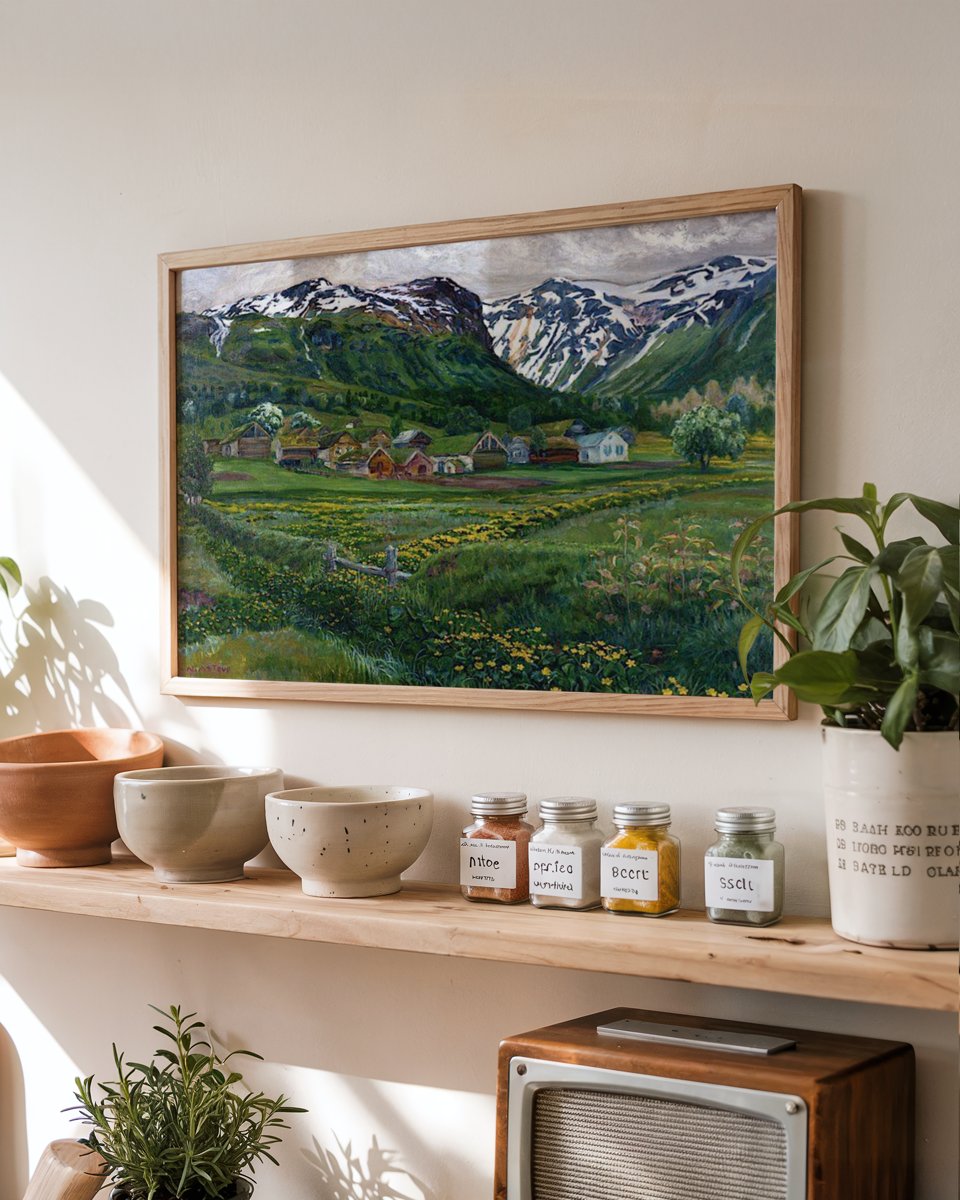 Nikolai Astrup - Juninatt og gammelt Jølster-tun