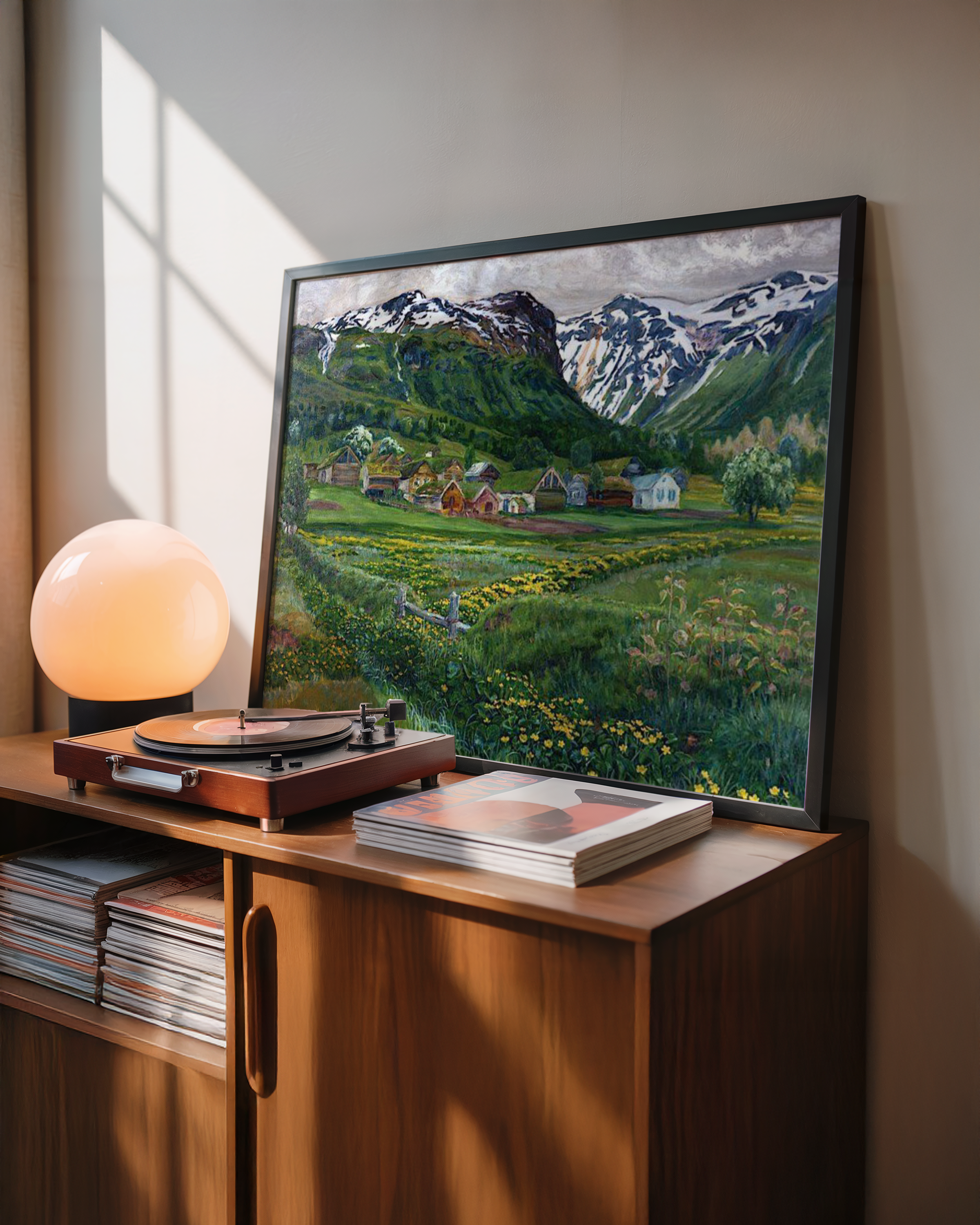 Nikolai Astrup - Juninatt og gammelt Jølster-tun
