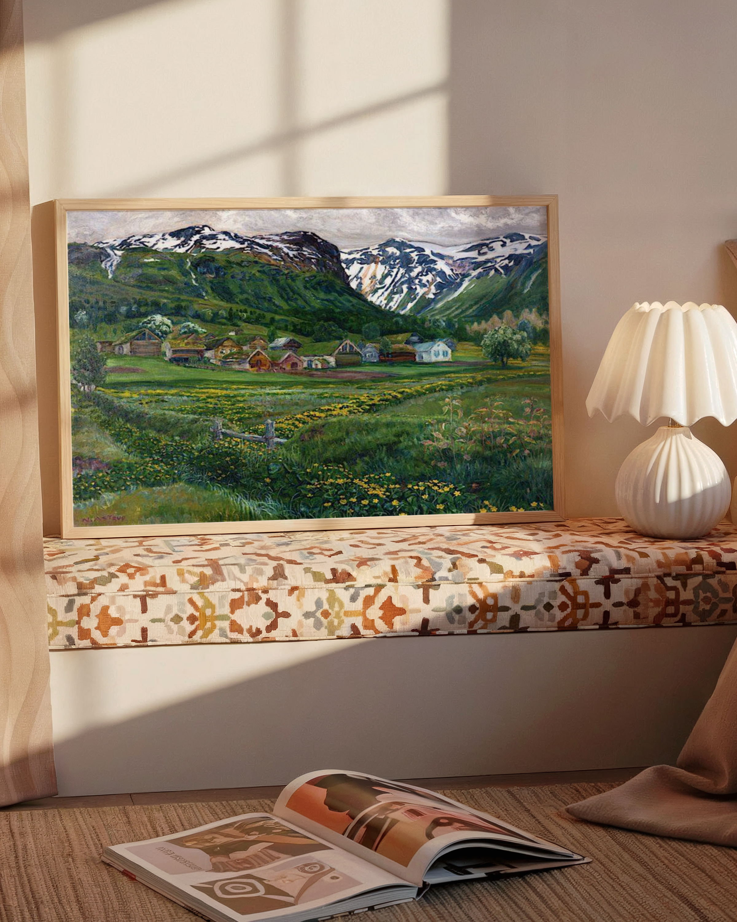 Nikolai Astrup - Juninatt og gammelt Jølster-tun